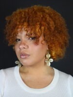 Boucles d'oreilles en Poids Akan et cauris