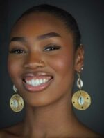 Boucles d'oreilles en Poids Akan et cauris