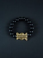 Bracelet avec perles en pierre et Poids Akan Tam-tam