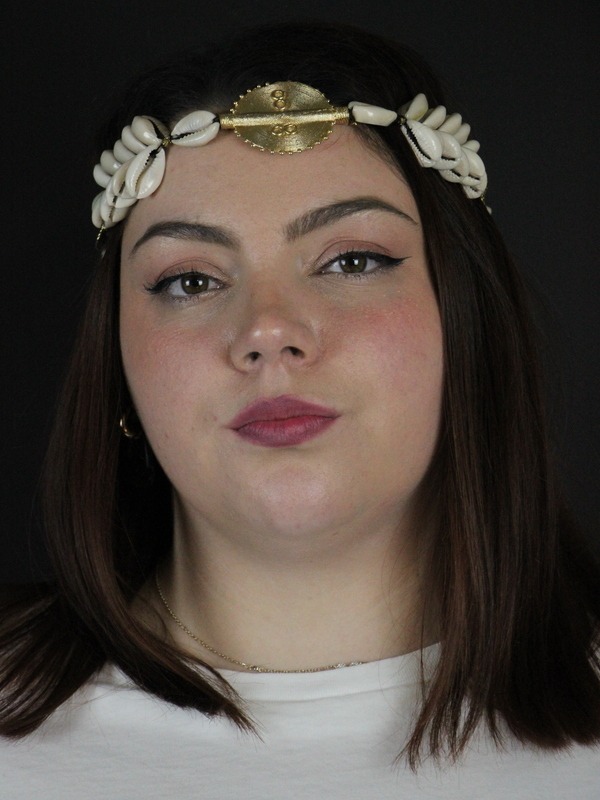 Collier en cauris avec poids Akan