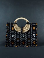 Sac en tissu avec poignée en osier