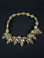 Collier mixte en Poids Akan feuille – Bijou de tête-Bijou modulable