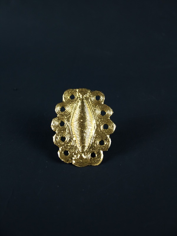 Bague en Poids Akan ovale - Pièce unique