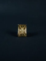 Bague en Poids Akan rectangulaire