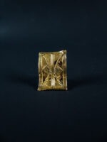 Bague en Poids Akan rectangulaire - Grand format
