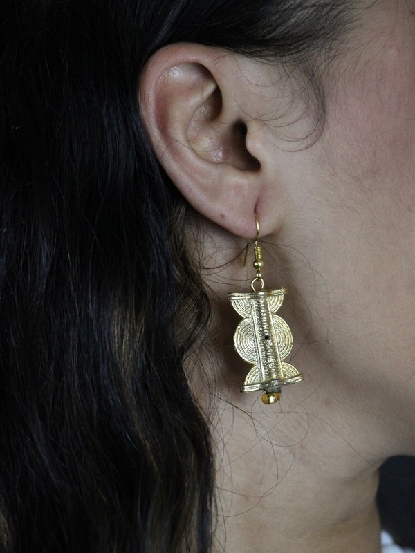 Boucles d'oreilles en Poids Akan Tam-tam