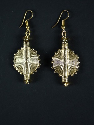 Bijoux Jojo Création, des Boucles d’oreilles en poids akan
