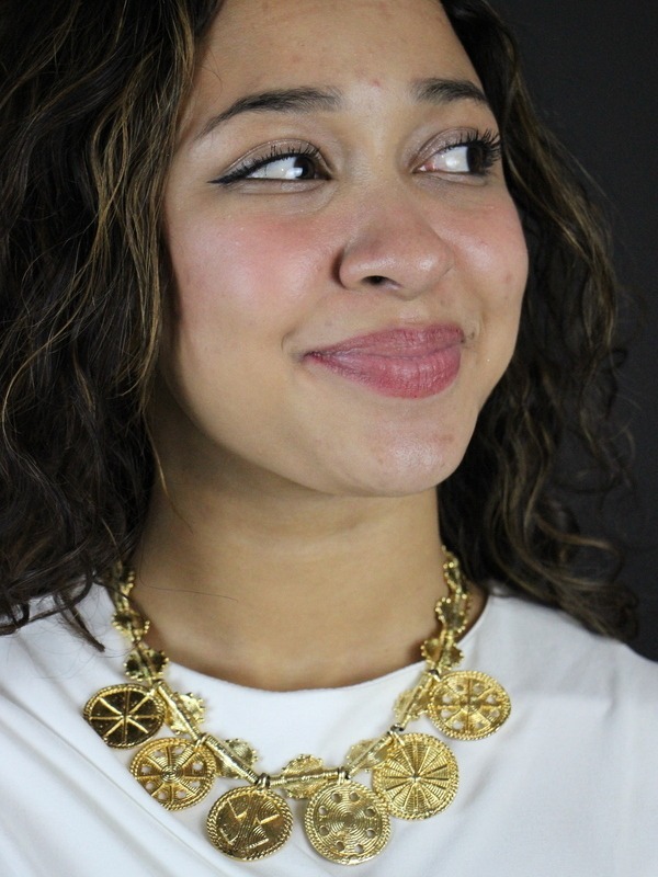 Collier mixte en Poids Akan – Bijou de tête-Bijou modulable