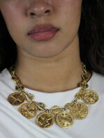 Collier mixte en Poids Akan – Bijou de tête-Bijou modulable