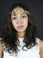Collier mixte en Poids Akan feuille – Bijou de tête-Bijou modulable