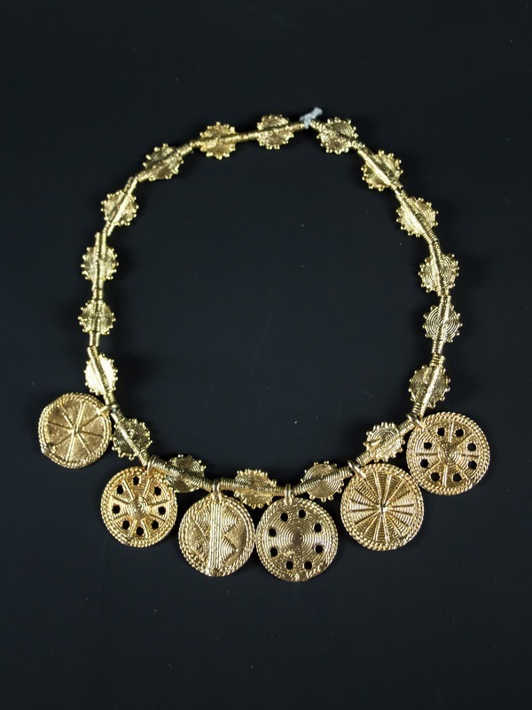 Collier mixte en Poids Akan – Bijou de tête-Bijou modulable