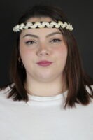 Collier en cauris mixte – bijou de tête- bijou 2-en-1