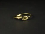 Coffret Bague et Bracelet - Cauris en bronze- Bague trio de cauris en vertical - Coffret Bronze Cauris Impériale