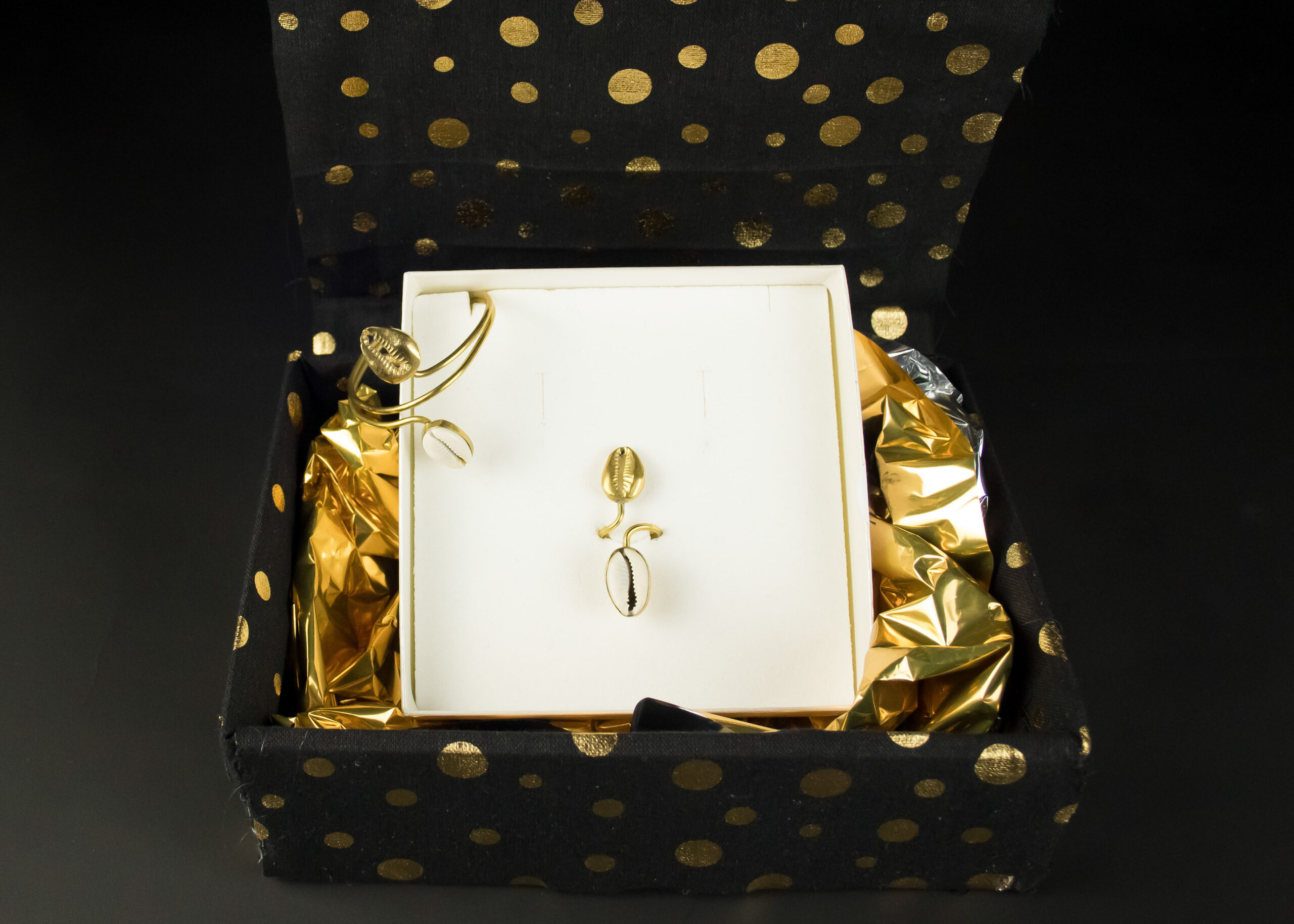 Coffret Bague et Bracelet – Coffret Cauris Jumeaux