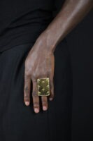 Bague en Poids Akan rectangulaire - Grand format - Pièce unique